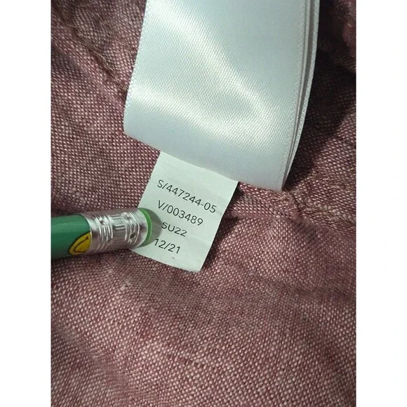 Athleta CABO Linen Wide Leg Pants in Dusty Vintage Rose sz 4 Viral Travel Vaca * - Picture 7 of 13